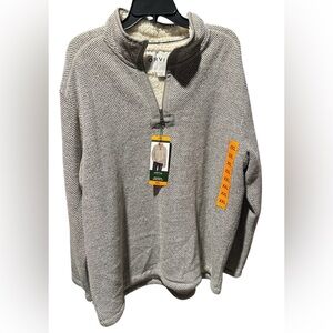 Orvis Brighton Sherpa Lined 1/4 Zip Pullover Jacket‎ Sweater Gorpcore Men’s XXL